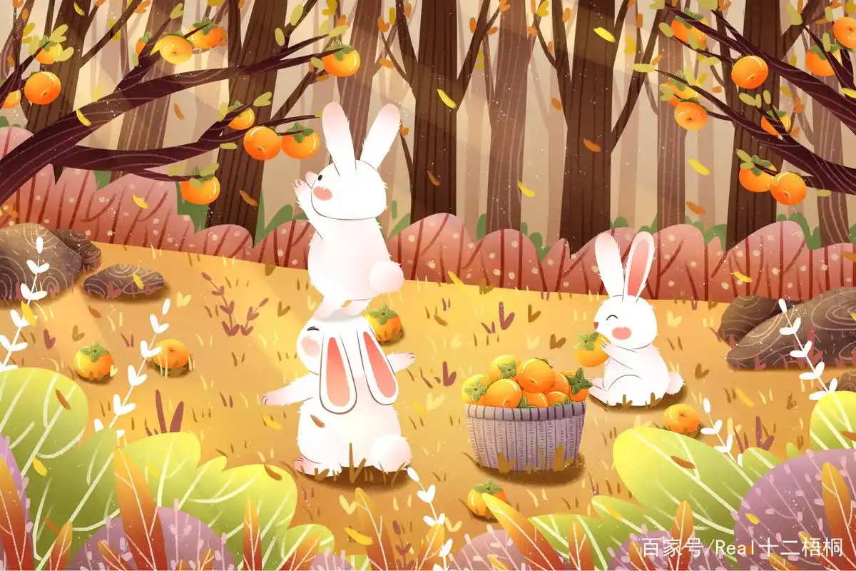 朋友圈背景图|插画里的秋天