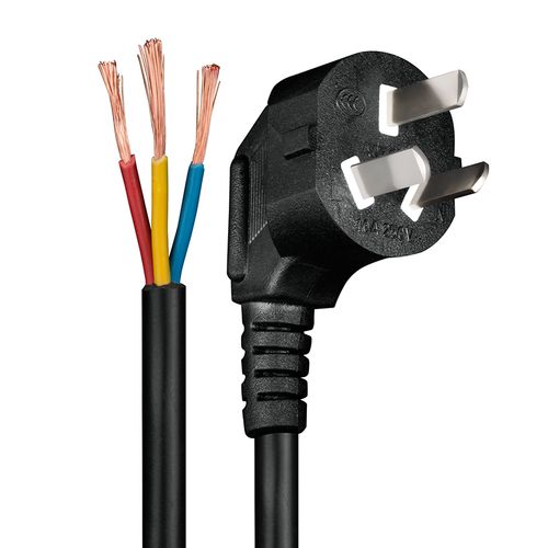 1.5平方插头电源线国标三相220v家用三脚压头连接护套线