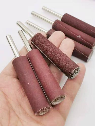 内孔抛光打磨神器加大号圆柱砂布棒 带柄砂布打磨头 金属木雕根雕