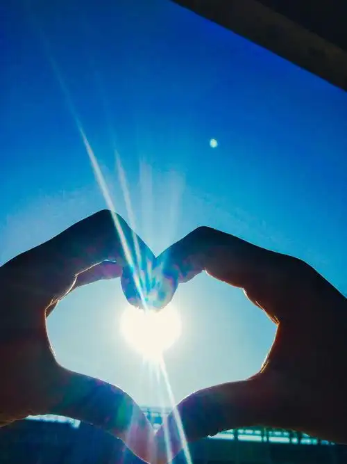 爱情爱心手势比心图