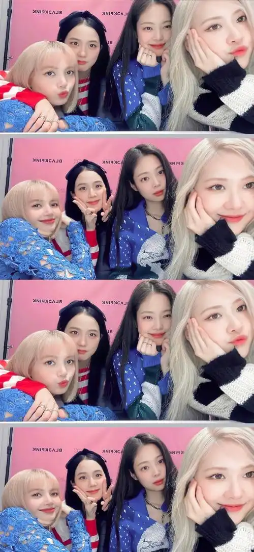 lisa晒合照为队友朴彩英庆生二人比摇滚手势表情搞怪