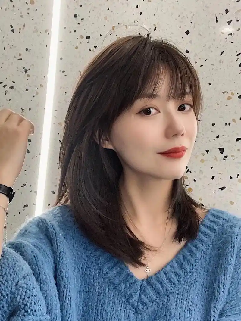 齐刘海大全#吉林发型设计 #减龄发型 #根据脸型设计发型 @ - 抖音