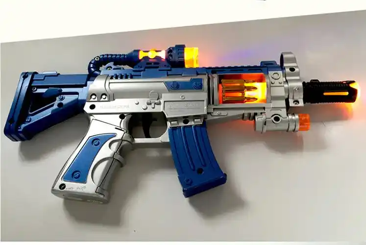 儿童玩具枪1-3-5岁男孩电动声光枪宝宝冲锋枪吃鸡小孩装备模型套装