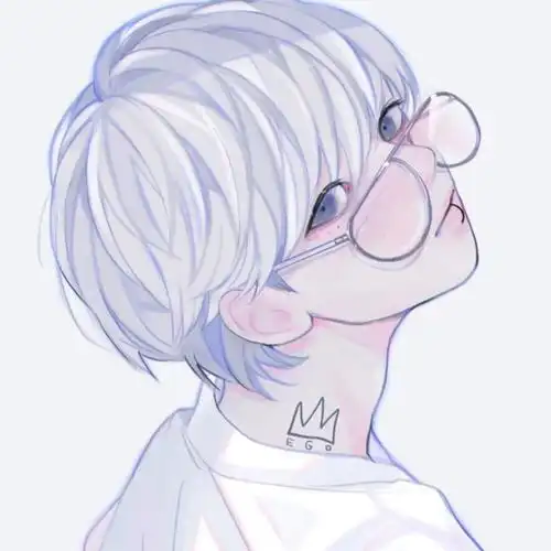 冷酷绝美手绘头像|高清唯美手绘头像女生气质|男生简约头像手绘