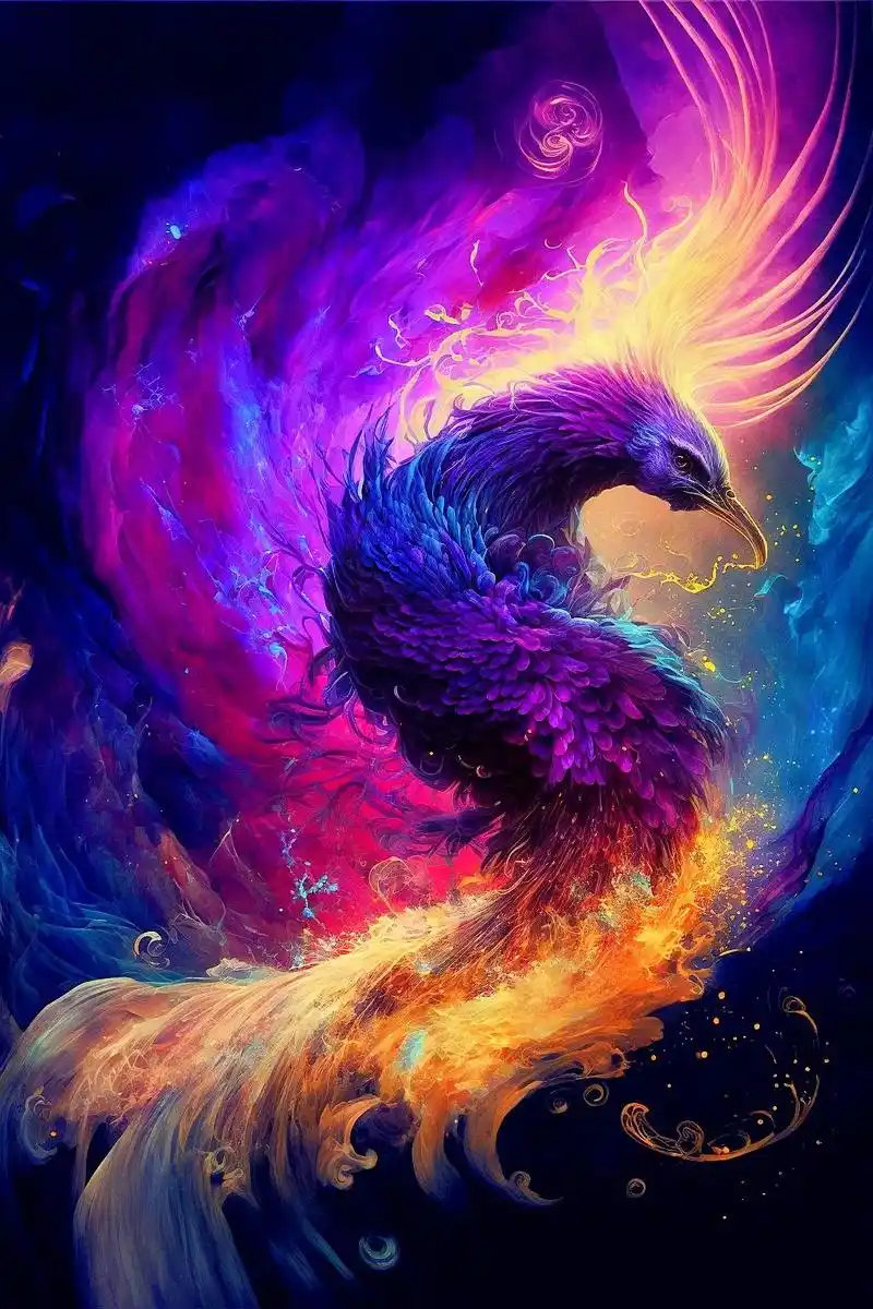 凤凰涅槃,浴火重生, 2023来了, 快换这个壁纸吧#图文伙伴计划