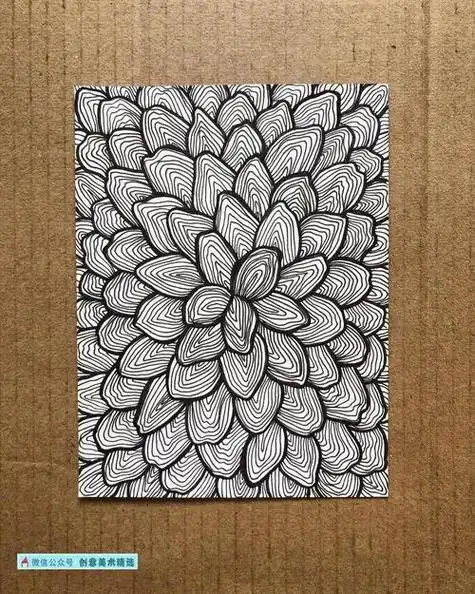 花瓶黑白装饰画花瓶黑白装饰画点线面