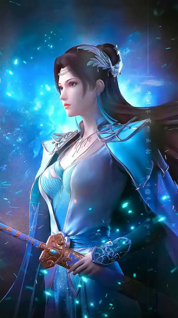 动漫壁纸|国漫女神"云韵"高清4k手机壁纸:云韵天生性子淡然,有着俯视