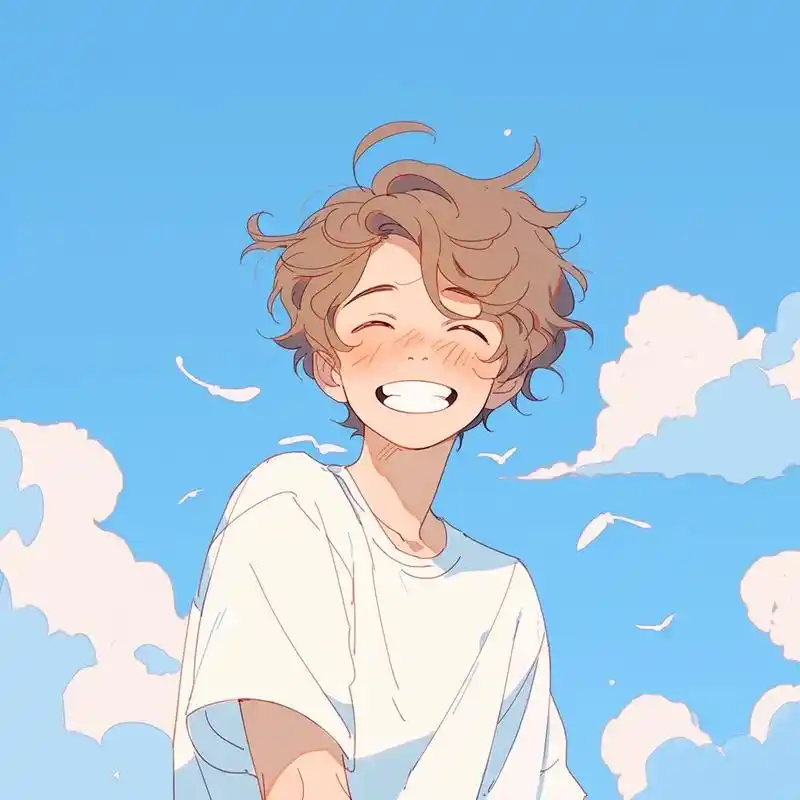 旧漫头像,爱笑的男孩.#动漫头像 #优质头像 #男生头像 # - 抖音