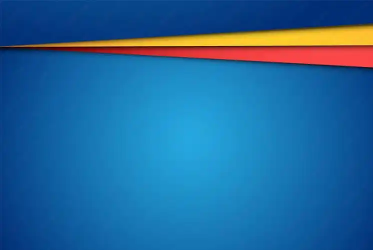 三种颜色剪纸红蓝黄矢量图几何形状拼接矢量背景素材