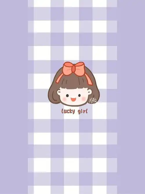 可爱格子手机壁纸