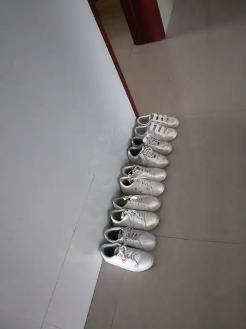 女生宿舍的小白鞋自成一道风景!