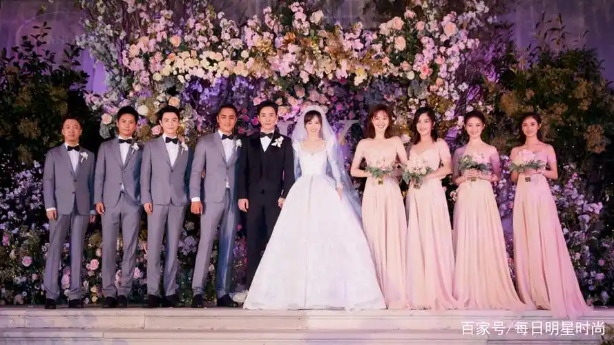 明星唐嫣罗晋梦幻婚礼现场星尚摄影风尚美图!