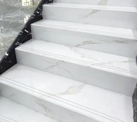 楼梯踏步砖通体大理石瓷砖平台地砖可按尺寸定制新款楼梯砖阶梯