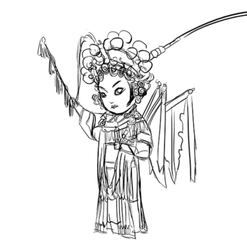 原创馆 - 刀马旦,武生 by 绘光工作室