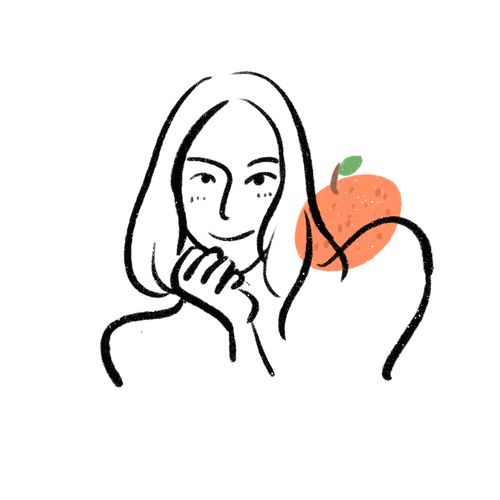 ins极简风人物线条设计简约手绘插画简笔画logo情侣头像定制diy