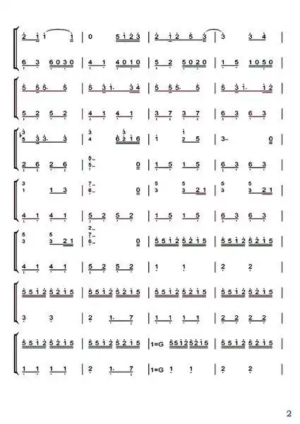 菊次郎的夏天简谱单手就行!