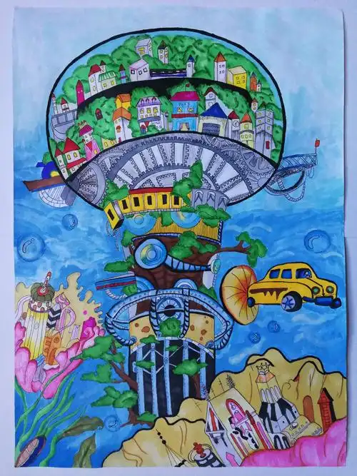 七年级美术组作品展示