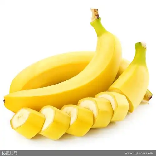 香蕉和切开的香蕉高清图片