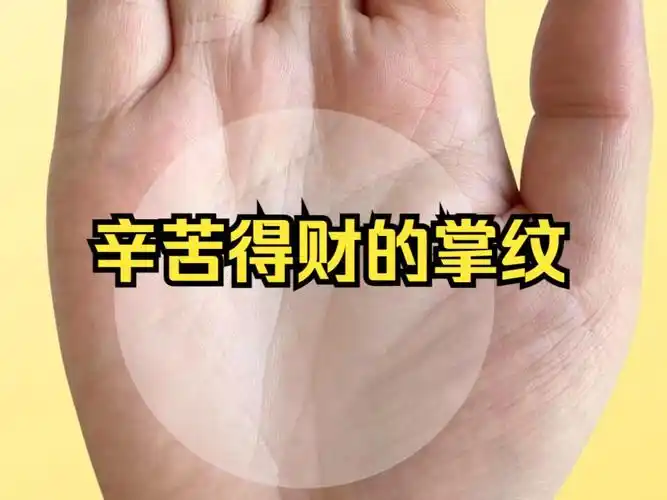 辛苦得财的掌纹
