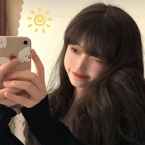 美女搞怪自拍头像