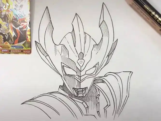 泰迦奥特曼,奥特曼系列线描简笔一起学画画 想画就画 画画