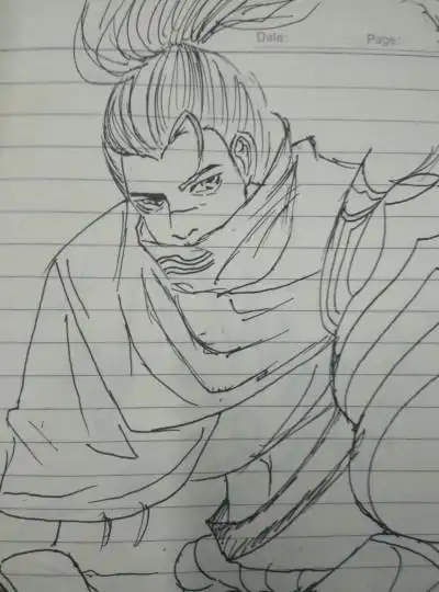 简笔画 - 懂得亚索火柴人简笔画亚索q版简笔画亚索铅笔简笔画英雄