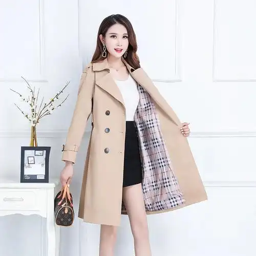 双排扣风衣女2020秋新款 大衣外套 - 女装/女士精品 - 备货网