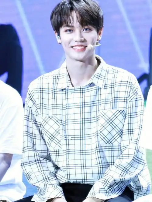 林彦俊笑容灿烂格子衬衫壁纸792