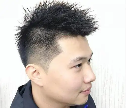 前提条件是胖男生得拥有显瘦时尚的短烫发(3)_发型师姐