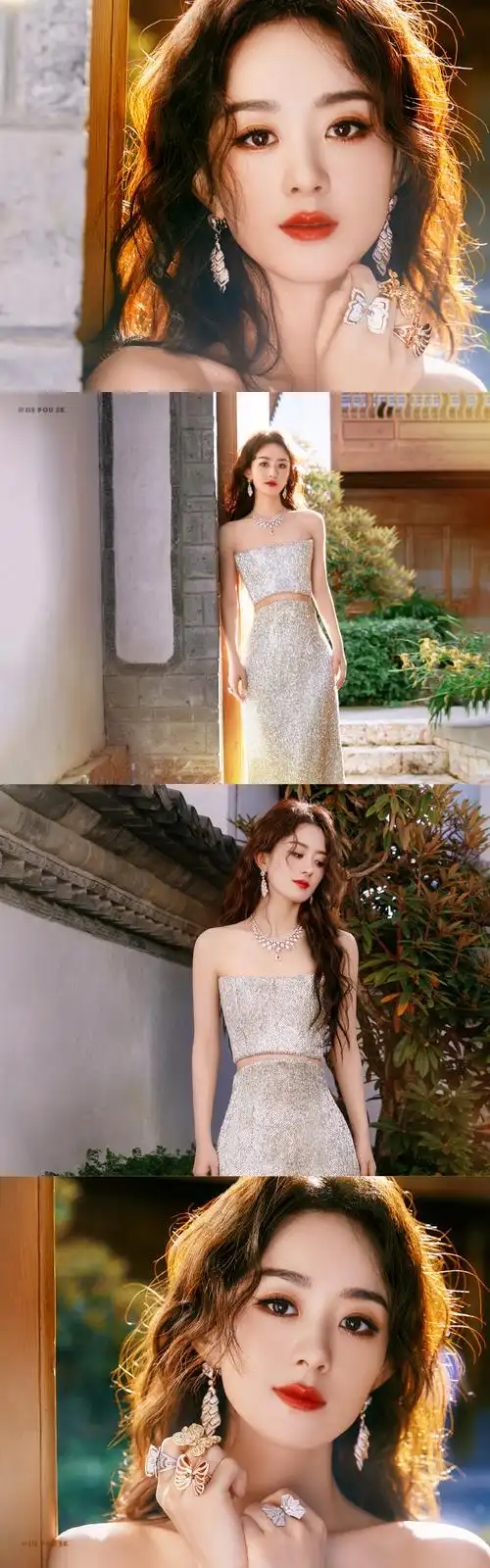 仙女来了029969♀157899|赵丽颖#赵丽颖水晶吊坠头冠