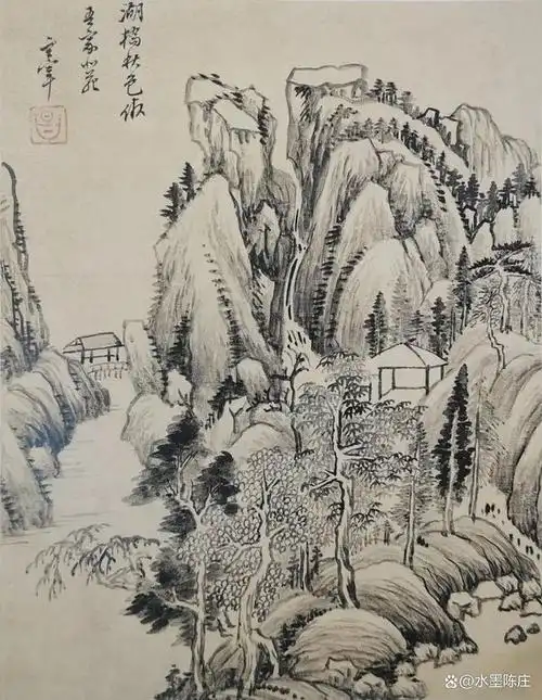 董其昌的山水画,处处讲摹古,但不是泥古不化