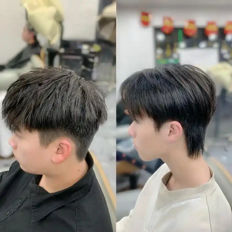 修剪韩式发型!摩根碎盖,烫完显小,少年 - 抖音