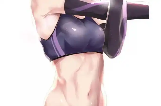 动漫女生的腹肌怎么画教你隐约可见的腹肌画法教程