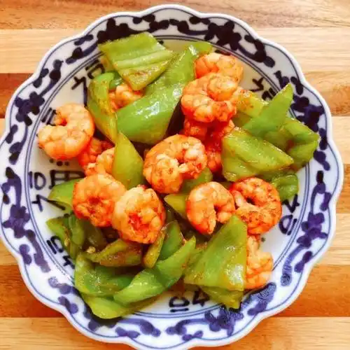 青椒炒虾仁