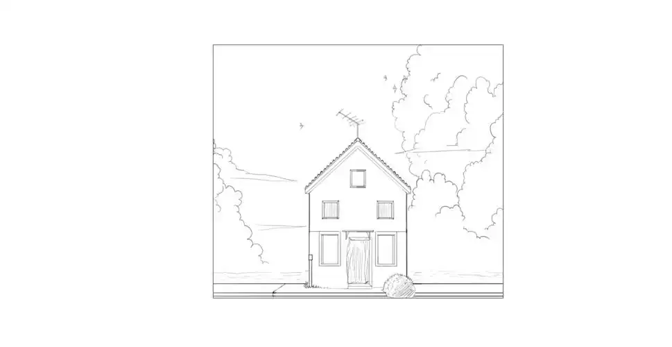 作业目的:通过对室外场景的物件进行线稿的绘制,加强学生的线稿能力