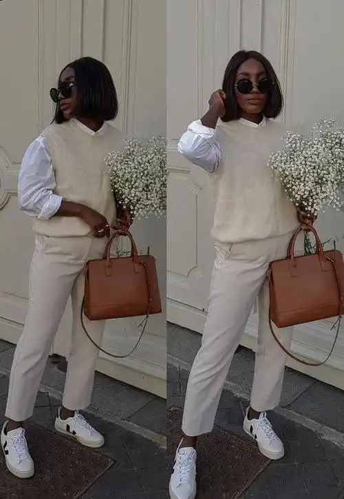 皮肤黑穿什么颜色的衣服好看?黑肤小姐姐的秋冬穿搭示范,超好看