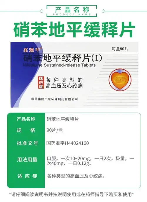 【圣通平】硝苯地平缓释片rx