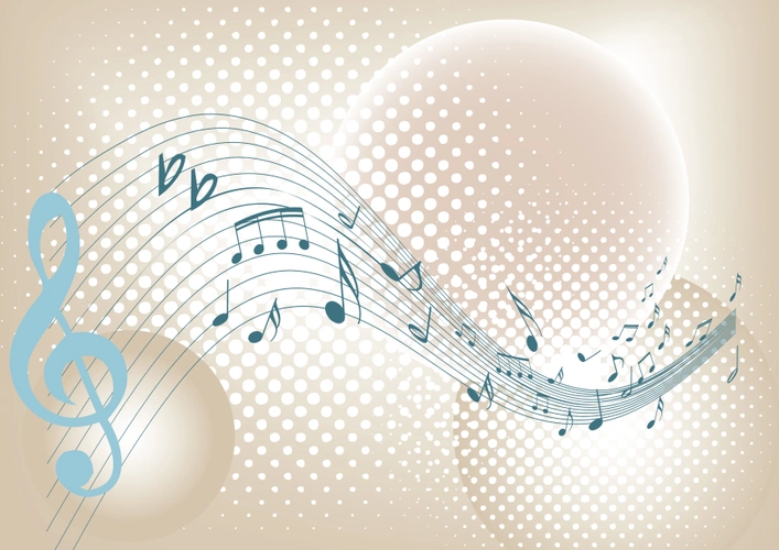 时尚动感纹理音乐符号乐谱海报背景