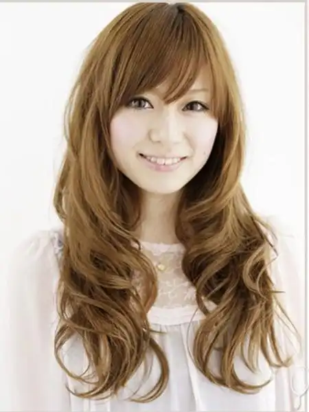 长脸女生最适合的厚重刘海,脸型图片,发型图片