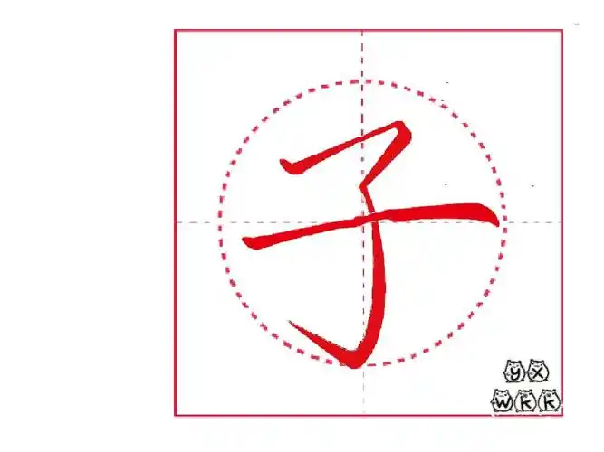 部编教材写字100字笔顺——子ppt