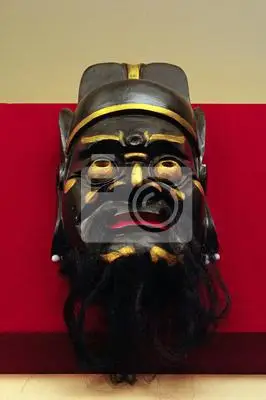 傩戏钟馗面具图片