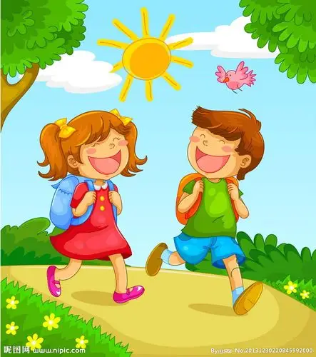 卡通上学儿童矢量图__儿童幼儿_人物图库_矢量图库_昵图网nipic.com