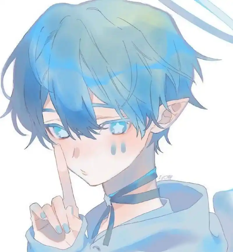 动漫男生头像『蓝色系』『可爱』