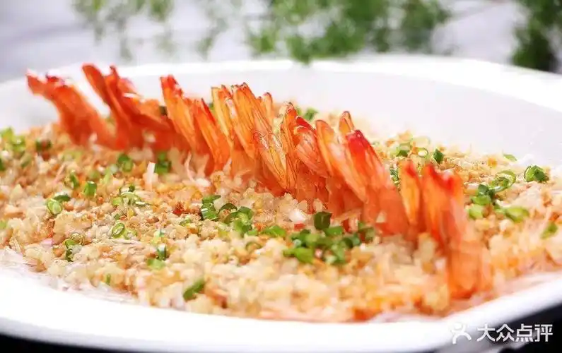 蒜蓉粉丝蒸开边海虾图片