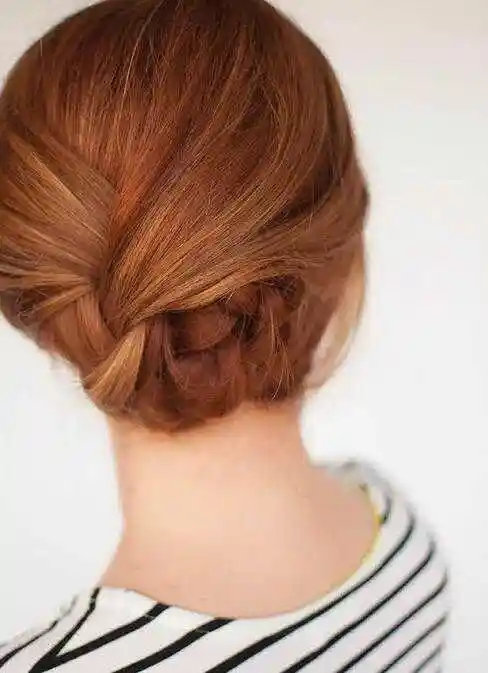 自己盘头发简单好看步骤,盘发图片,发型图片