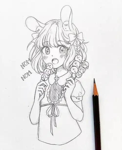 简笔画人物少女可爱 简笔画人物少女可爱卡通人物