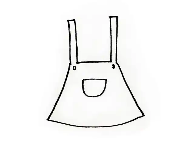 亲子简笔画衣服素材10款卡通衣服的画法跟着步骤简单易画