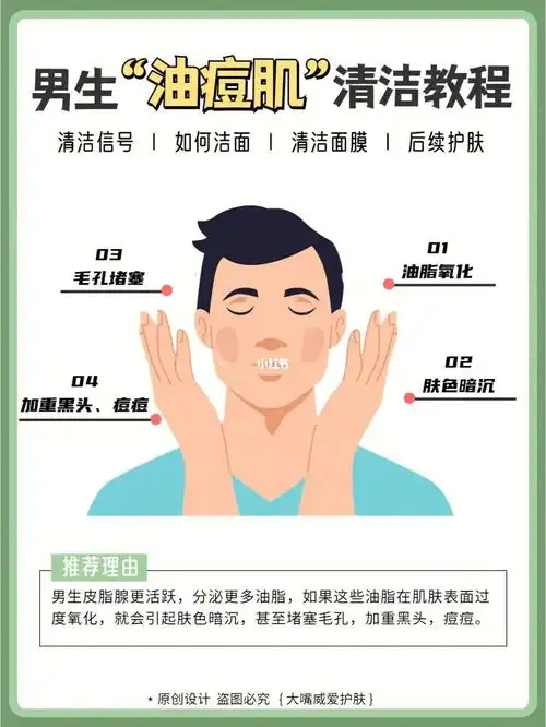 男生三步皮肤清洁黑头反复一定要试试75