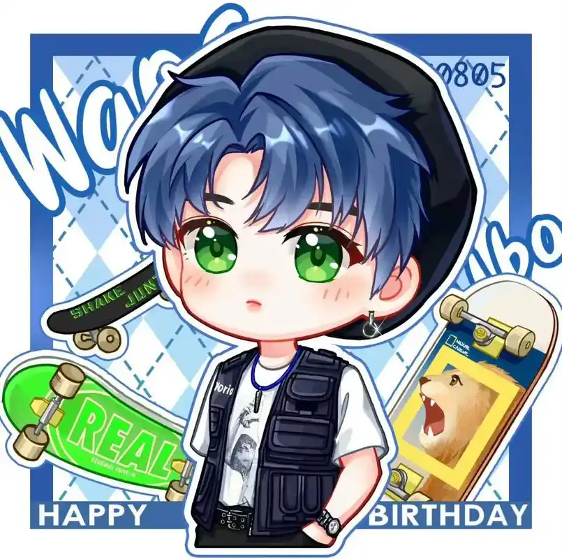 q版的啵啵也太可爱了吧ヾ(61ω61`.)#王一博 #q版 - 抖音