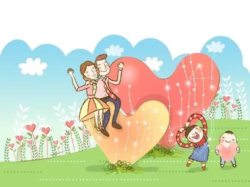 幸福家庭矢量图桌面壁纸第8张